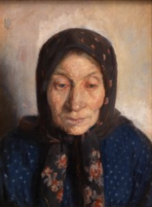 Anna Ancher - Gammel fiskerkone