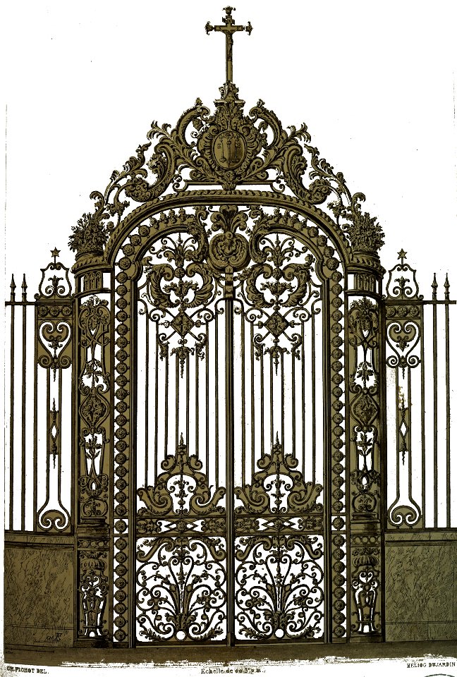 AnCienne cloture de choeur cathédrale Troyes 01363