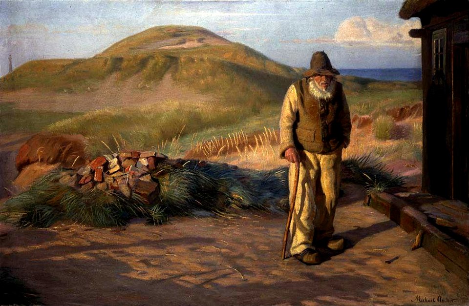 Michael Ancher - Blind Kristian outside his House - NG.M.00361 - National Museum of Art, Architecture and Design