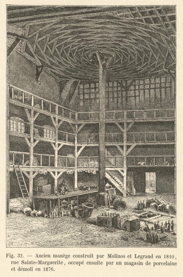 Ancien manège construit par Molinos et Legrand en 1810