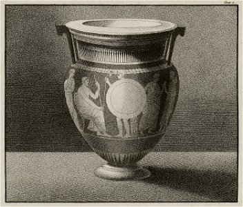 Ancient urn from Sicily - Wilkins William - 1807. Free illustration for personal and commercial use.