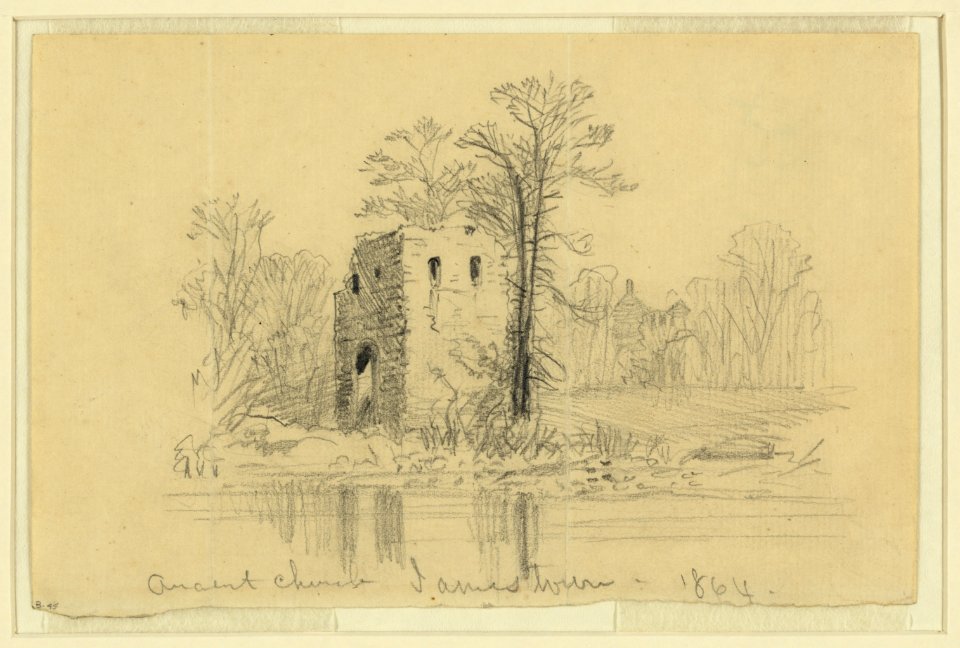 Ancient Church. Jamestown 1864 LCCN2004661017