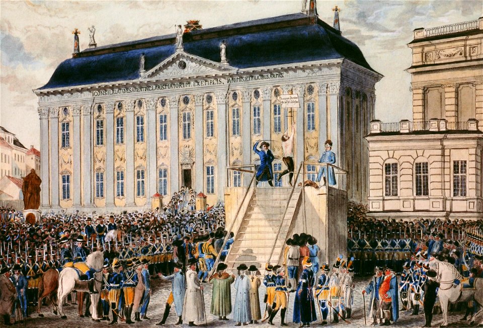 Anckarström på Riddarhustorget 1792