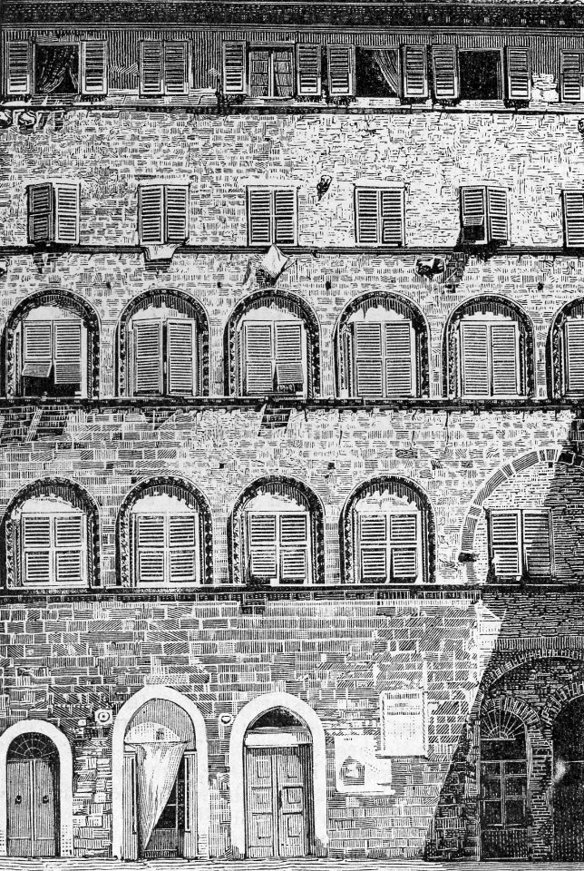 Ancona – Antico palazzo del Senato (xilografia)