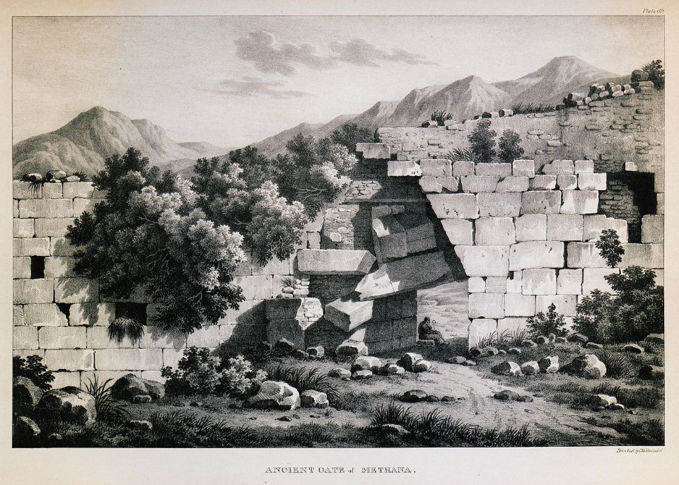 Ancient gate at Methana - Dodwell Edward - 1834