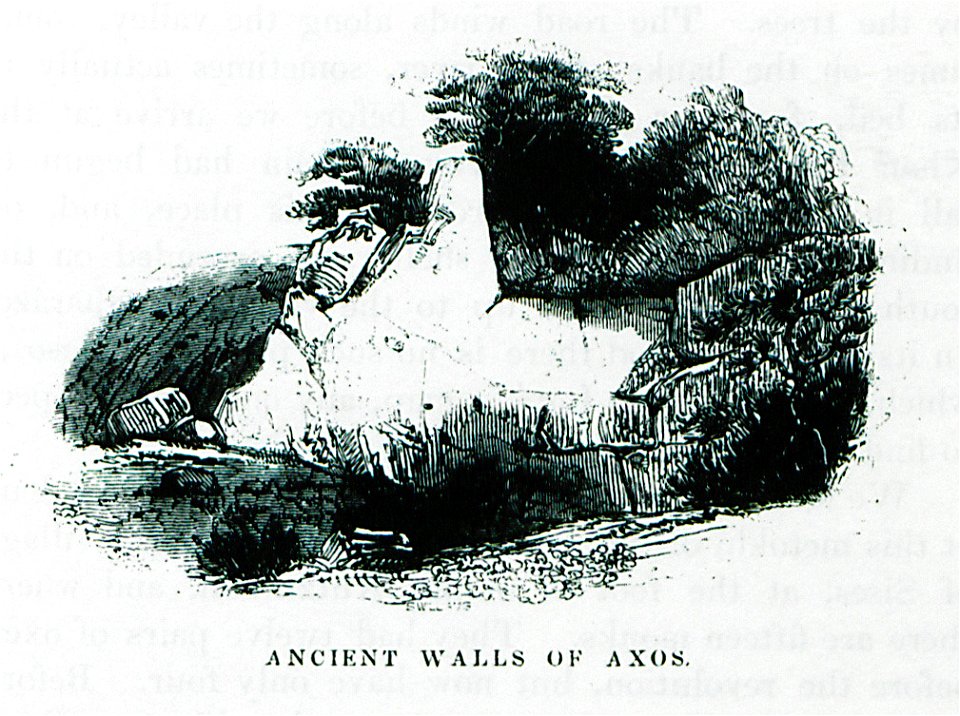 Ancient walls of Axos - Pashley Robert - 1837