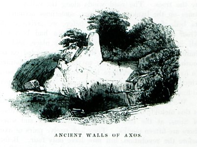 Ancient walls of Axos - Pashley Robert - 1837