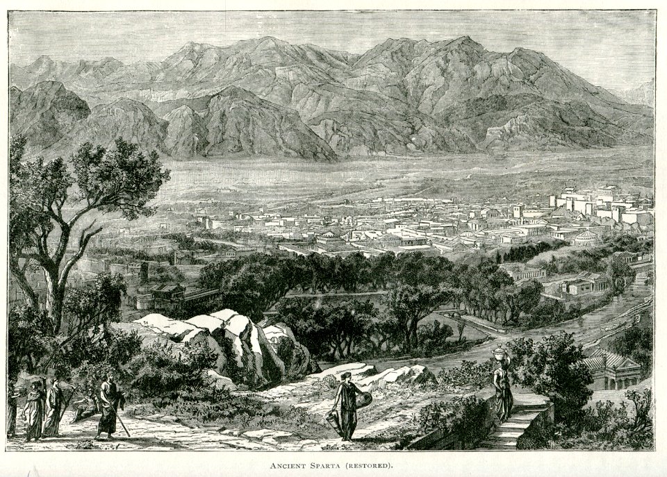 Ancient Sparta (restored) - Mahaffy John Pentland - 1890