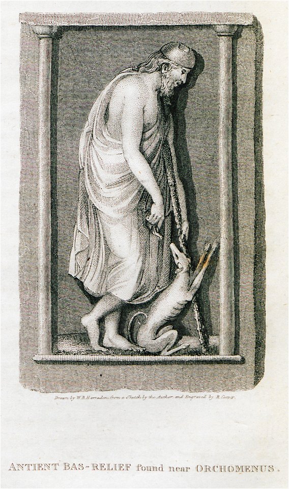 Ancient bas-relief found near Orchomenus - Clarke Edward Daniel - 1816