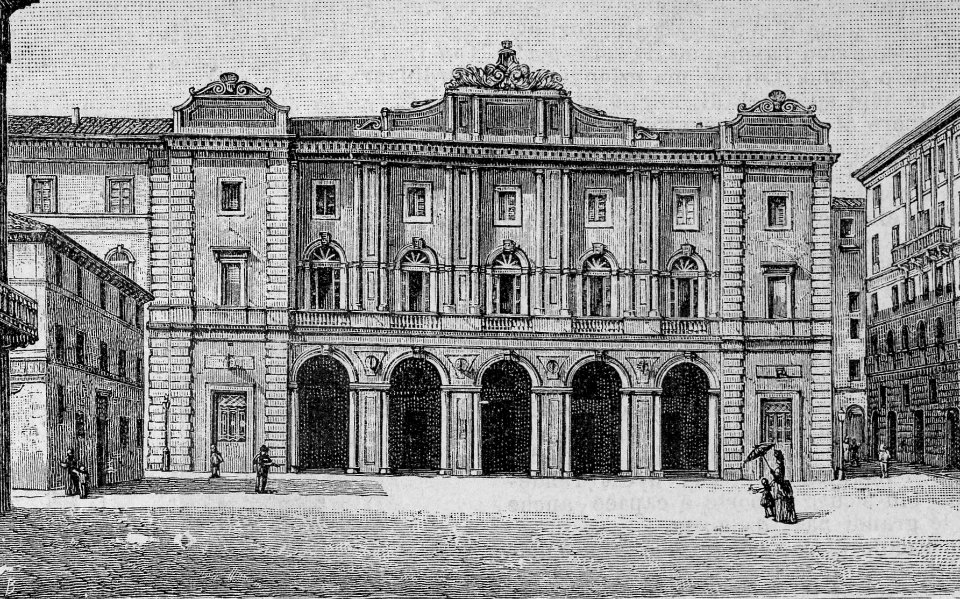 Ancona – Palazzo Provinciale (xilografia)