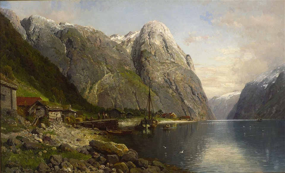 Anders Askevold-Bakka i Nærøyfjorden