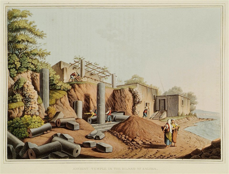 Ancient temple in the island of Salina - Mayer Luigi - 1810