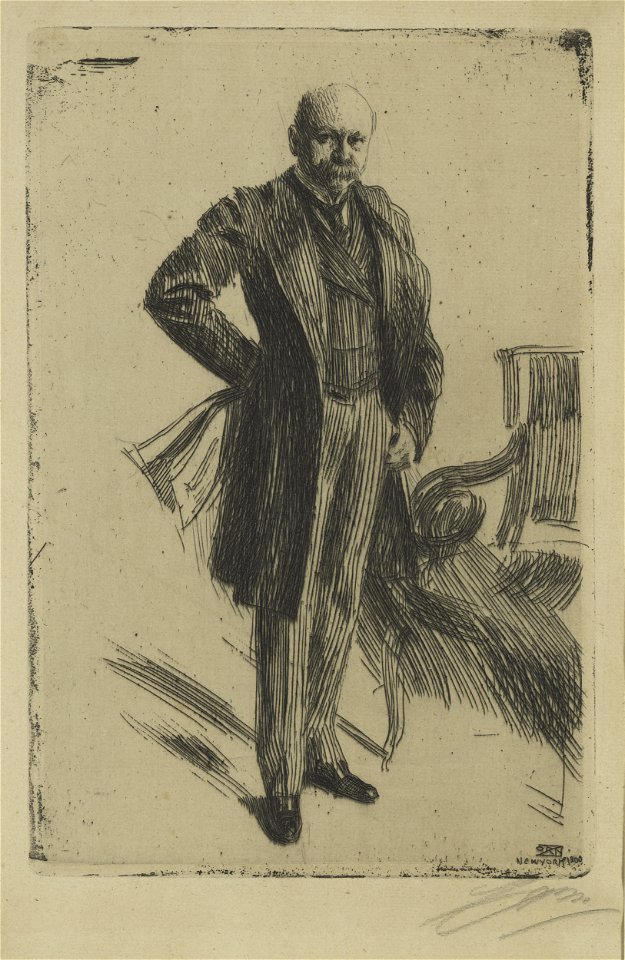Anders Zorn Colonel Lamont Standing Thielska 479