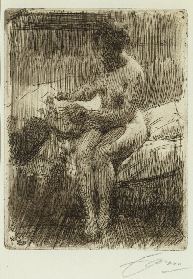 Anders Zorn Model Reading a Letter Thielska 539