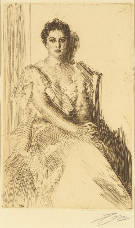 Anders Zorn Mrs. Grover Cleveland II Thielska 469
