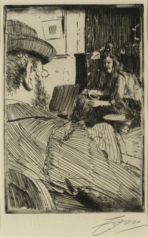 Anders Zorn Albert Besnard and his Model Thielska 448