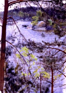 Anders Zorn Kyrkviken bei Lidingö 1883