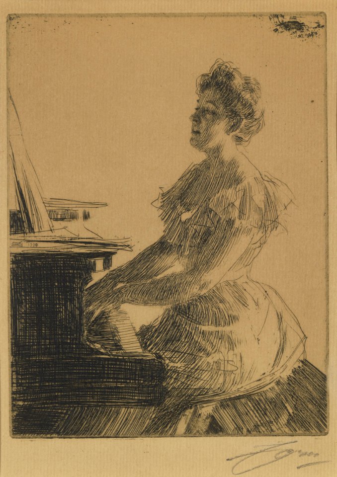 Anders Zorn At the Piano Thielska 481