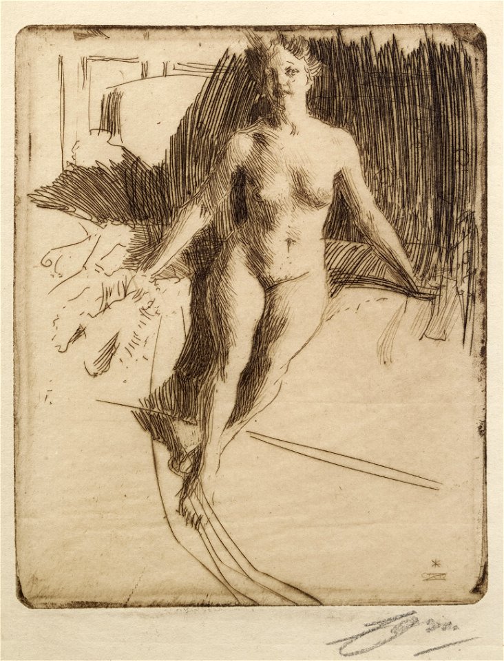Anders Zorn Model Study Thielska 461
