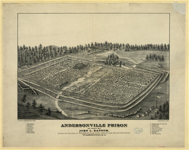 Andersonville Prison as seen by John L. Ransom, author and publisher of Andersonville diary, escape and list of the dead, Washington, D.C. - A. Sachse & Co. Lithographers & Printers, LCCN2013645342