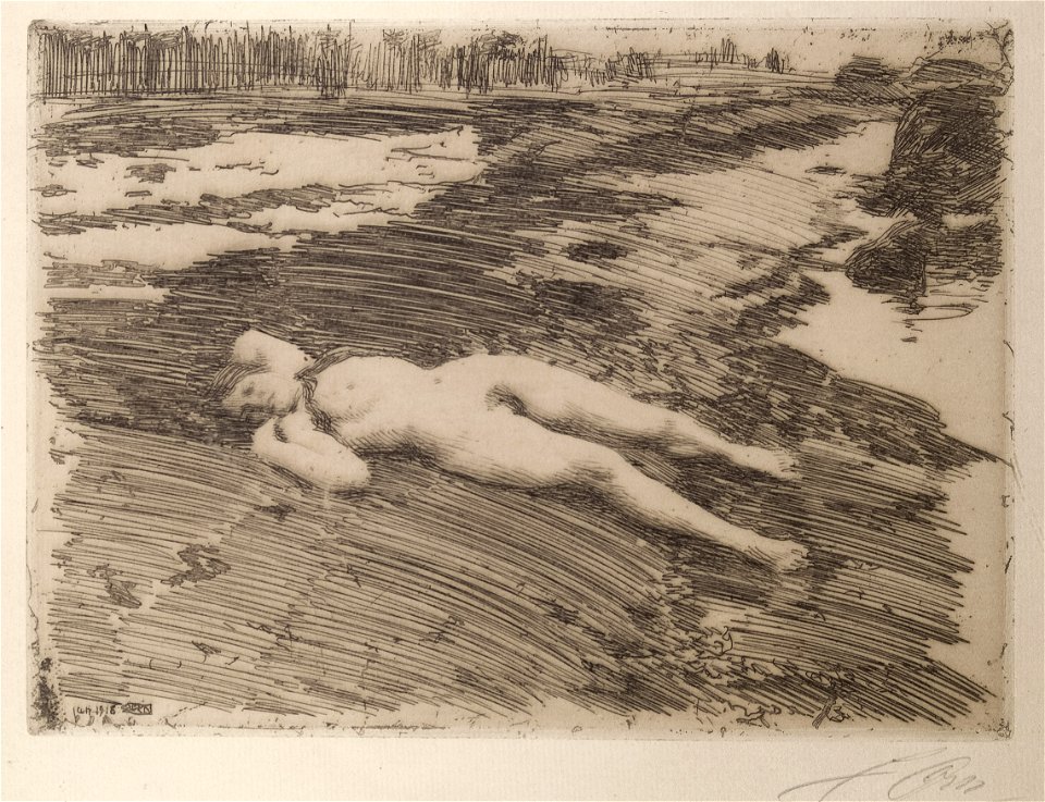 Anders Zorn On the Sand Thielska 578