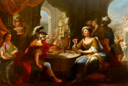 Andrea Casali (1705-1784) - Cleopatra Dissolving the Pearl in Wine - 1530100 - National Trust