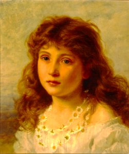 Sophie Gengembre Anderson - Young Girl. Free illustration for personal and commercial use.