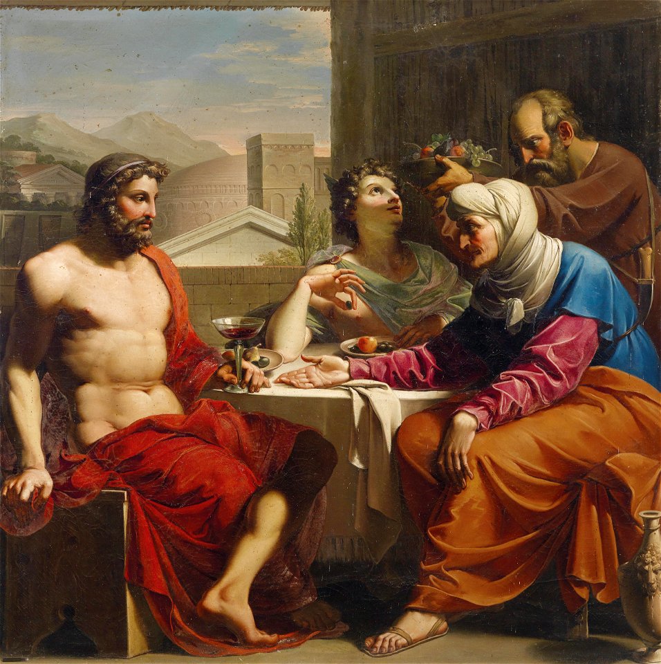 Andrea Appiani (circle) Jupiter und Merkur bei Philemon und Baucis
