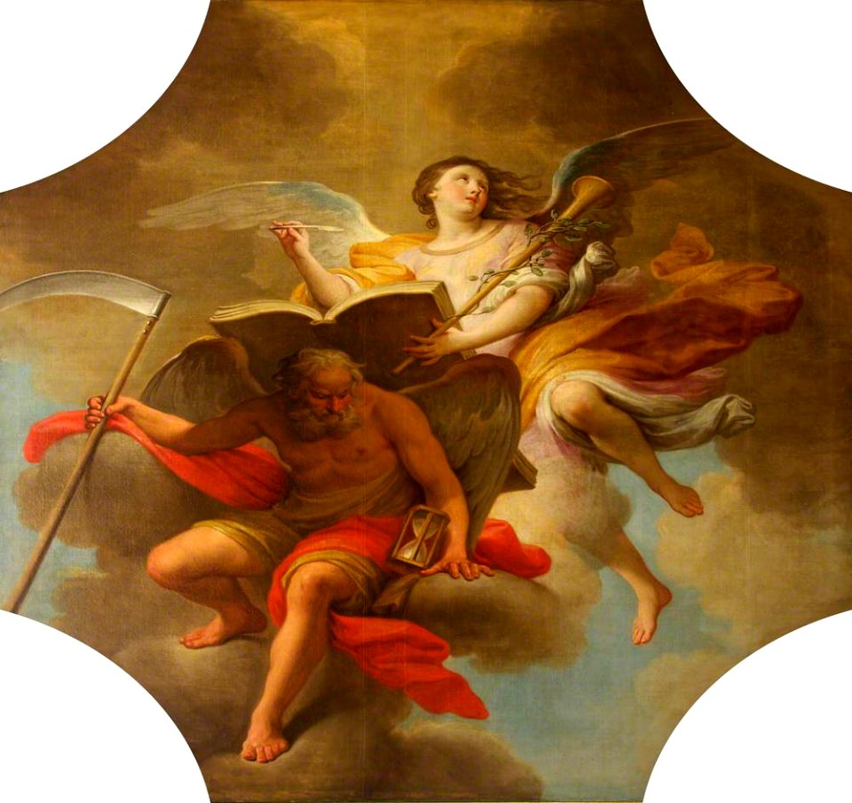 Andrea Casali (1705-1784) - The Personification of History Writing on the Back of Time - 453807 - National Trust