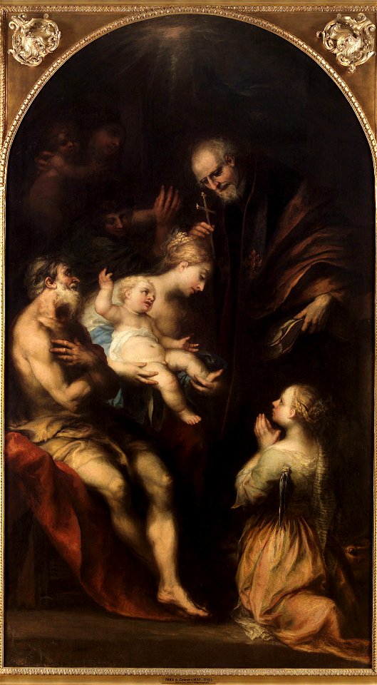 Andrea Celesti - Madonna mit Heiligen - GG 7683 - Kunsthistorisches Museum