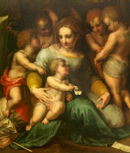 Andrea del Sarto (1486-1530) (after) - The Madonna and Child with the Infant Saint John the Baptist and Angels (The 'Madonna Corsini') - 732112 - National Trust