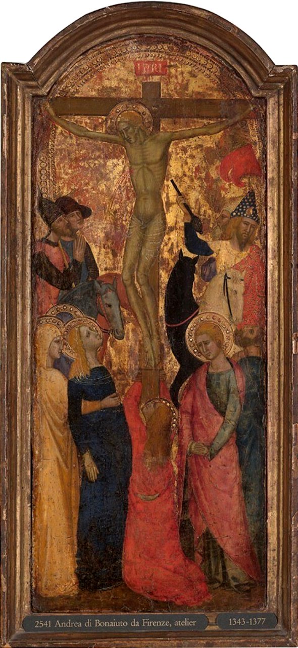 Andrea da Firenze - Christus aan het kruis, tussen de drie Maria's en Johannes - 2541 (OK) - Museum Boijmans Van Beuningen