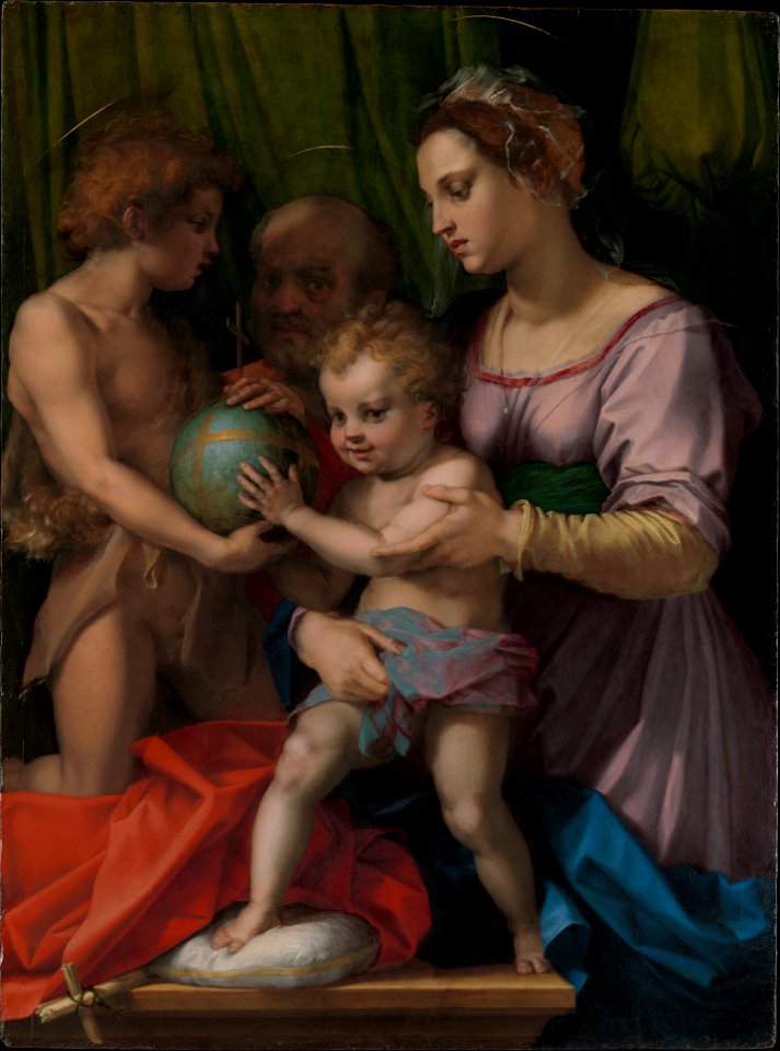 Andrea Del Sarto - La Sacra Famiglia con San Giovannino Battista (MET Museum of Art, NYC)