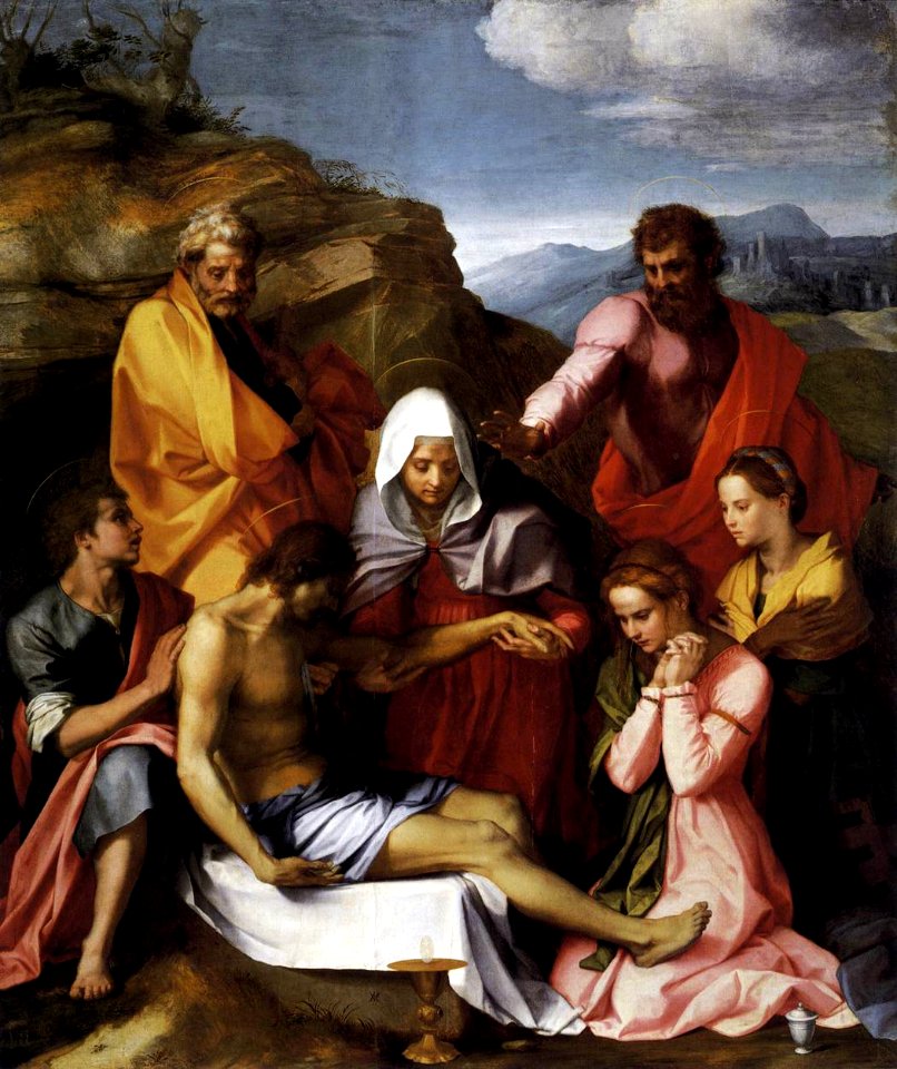 Andrea del Sarto - Pietà with Saints - WGA0395