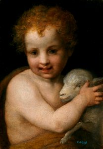 Andrea del Sarto - San Juan Bautista con el Cordero, 1510, P000579