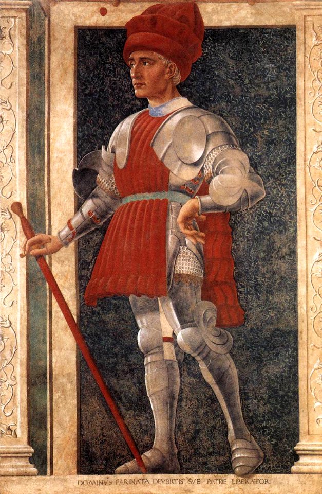 Andrea del Castagno - Famous Persons - Farinata degli Uberti - WGA00341
