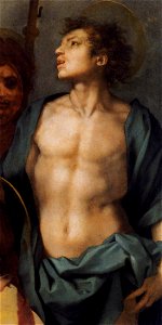 Andrea del Sarto - Virgin and Child in Glory with Six Saints (detail) - WGA0407