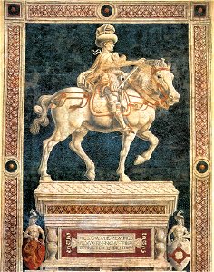 Andrea del castagno, momumento a niccolò da tolentino