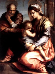 Andrea del Sarto - Holy Family (Barberini) - WGA00405. Free illustration for personal and commercial use.