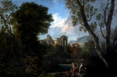 Andrea Locatelli (1695-1741) (attributed to) - Classical Landscape with Ruins and Figures - 872526 - National Trust