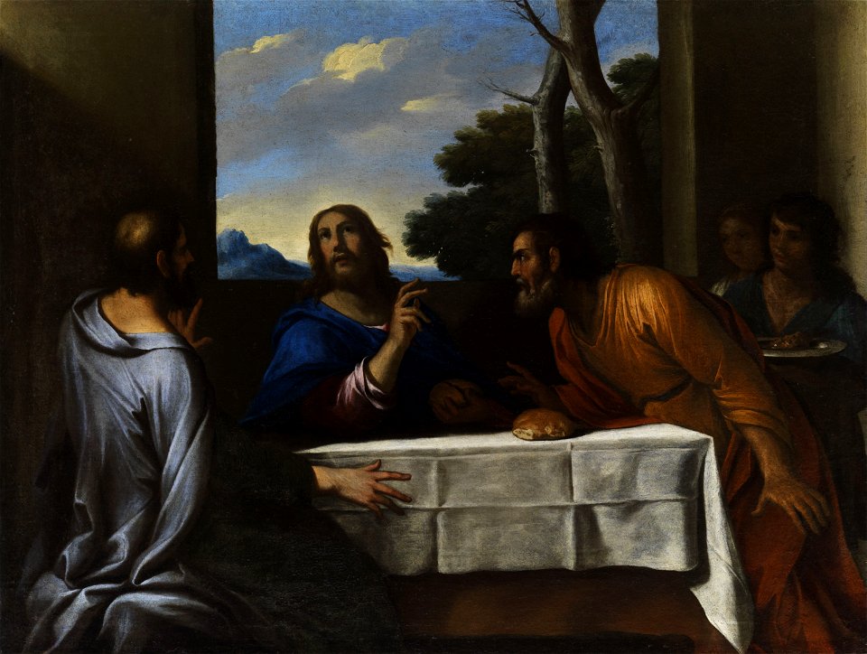 Andrea de Lione (attr) Supper at Emmaus