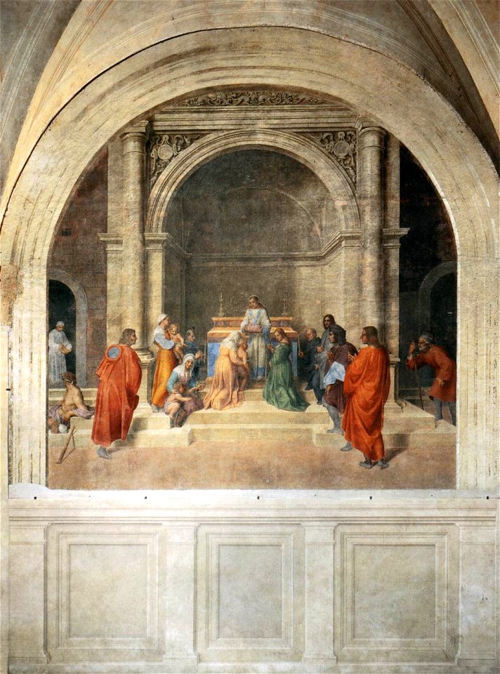Andrea del Sarto - Miraculous Cure by Relics of Filippo Benizzi - WGA00362