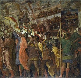 Andrea Mantegna (1431-1506) - The Triumphs of Caesar, 1. The Picture-Bearers - RCIN 403958 - Royal Collection