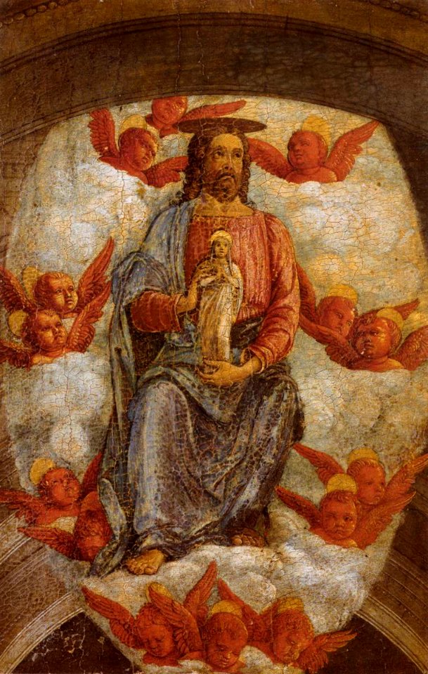 Andrea Mantegna - Christ Welcoming the Virgin in Heaven - WGA13958