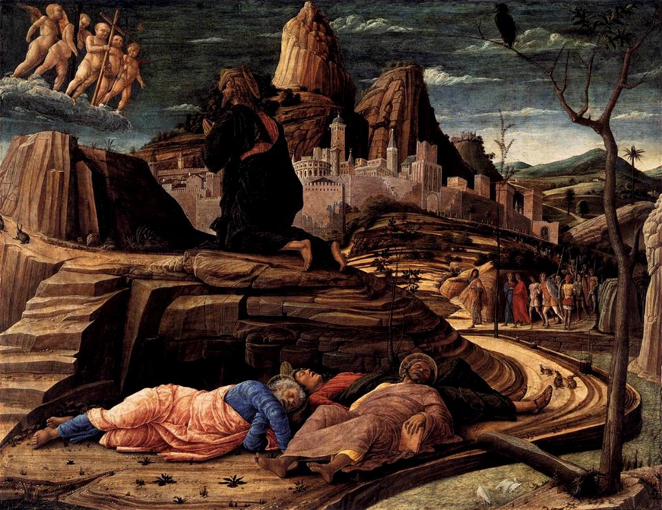 Andrea Mantegna - Agony in the Garden - WGA13946