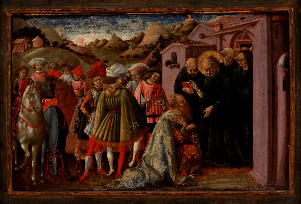Andrea Delitio - King Totila Blessed by Saint Benedict - 22.101 - Rhode Island School of Design Museum
