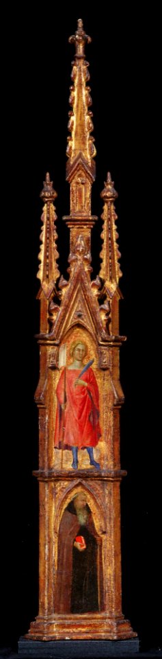 Andrea di Bartolo - Saints Anthony Abbot and Ansano - y1962-53 - Princeton University Art Museum