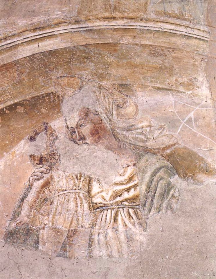 Andrea del castagno, madonna col bambino da villa carducci