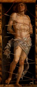 Andrea Mantegna - St Sebastian - WGA13989. Free illustration for personal and commercial use.