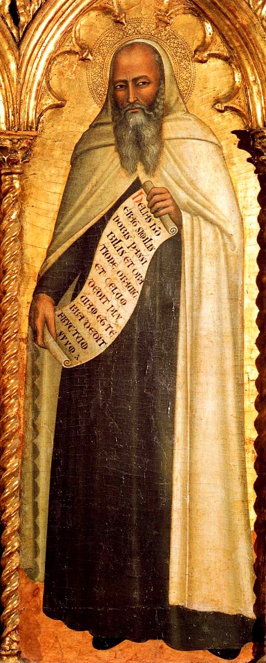Andrea di Bonaiuto - Madonna and Child with Saints (detail) - WGA00311